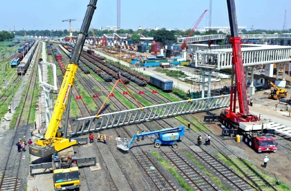 Bullet-train works ? Sabarmati, Ahmedabad